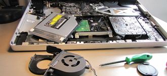 disassembled Notebook Computer